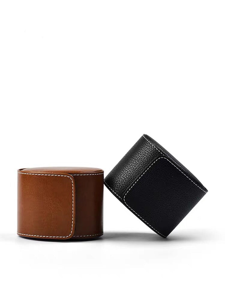 New High-End Snaps Portable Travel Watch Box Single Watch Box Watch Box Storage Bag