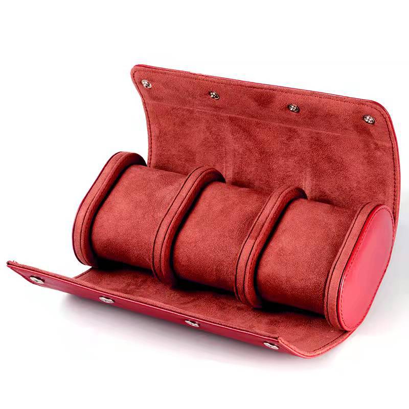 Travel Storage Bag PU Leather Watch Storage Box Color Portable Watch Bag Bracelet Jewelry Watch Box