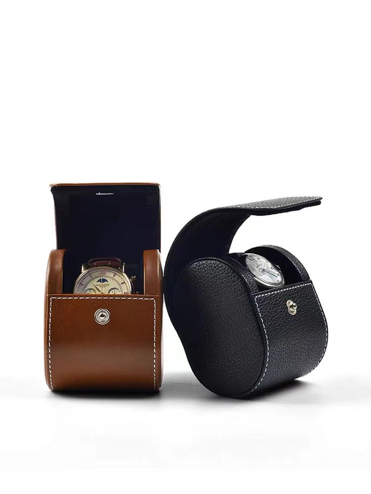 New High-End Snaps Portable Travel Watch Box Single Watch Box Watch Box Storage Bag
