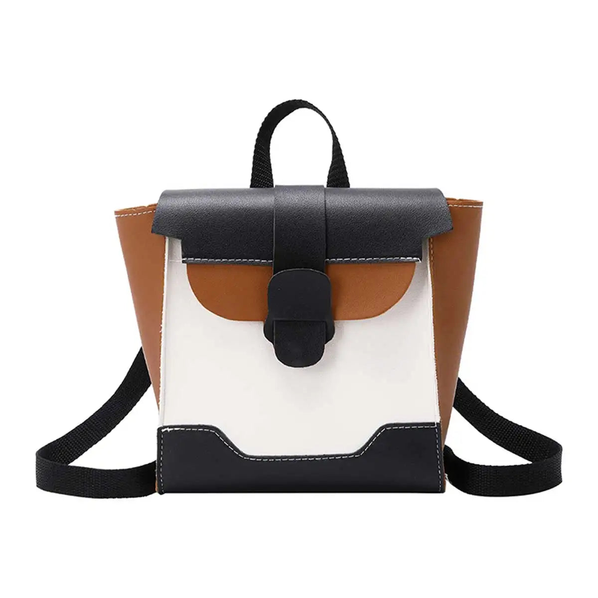 Women's Lightweight Backpack Female Fashion Small Travel Daypack Soft Pu Leather Backpacks