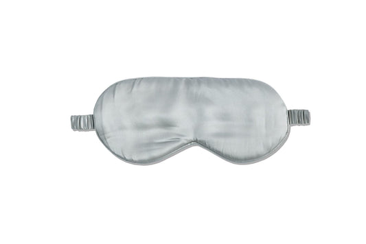 Luxury Silk Sleep Mask - Hypoallergenic & Light Blocking - Silver Grey